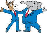 donkey and elephant graphic