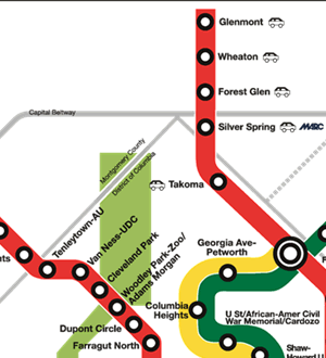 Red, Green/Yellow Lines - Glenmont, Fort Totten