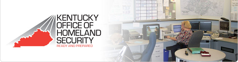 Kentucky Office of Homeland Security - (Threat Level: Elevated) - Banner Imagery, click here to go to home page.