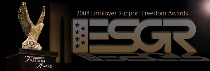 Banner Image:  2008 Employer Support Freedom Awards
