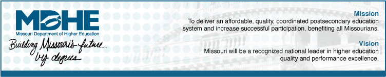 Banner for Missouri Department of Higher Education