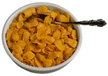 Photo of a bowl of cereal and milk