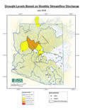 Icon for map of drought conditions for July 2008