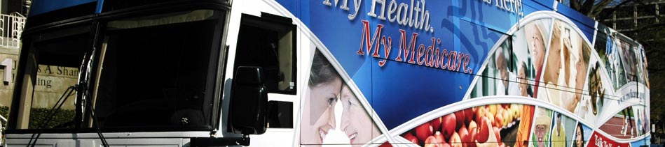 subpage image: Medicare/Prevention tour bus