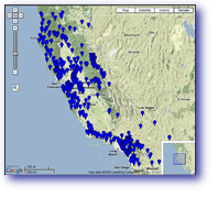 Thumbnail image of streamflow site map.