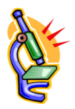 Drawing of a microscope