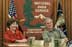 Small photo: President George W. Bush and Mrs. Laura Bush participate in a roundtable discussion about his National Parks Centennial Initiative during a visit to Shenandoah National Park in Luray, Va.