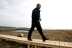 Small photo: President Bush visits the Wells National Estuarine Research Reserve in Wells, Maine