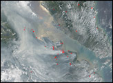 Fires and Heavy Smoke in Sumatra