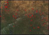 Fires in Mali and Senegal