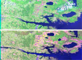 Landsat Views North Carolina Flood