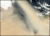 Dust Storm in Northern Africa