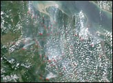 Fires on Sumatra, Indonesia