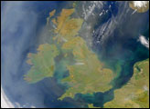 Haze Shrouds the United Kingdom