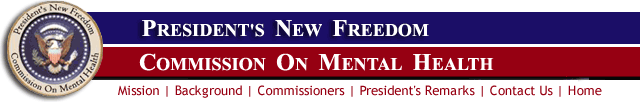 New Freedom Commission on Mental Health