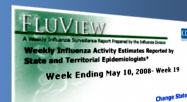 CDC Weekly Influenza Activity Map Gadget Image