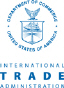 Department of Commerce, International Trade Administration (ITA) logo with a hyperlink to the ITA website