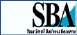 Small Business Administration (SBA) logo with a hyperlink to the SBA website