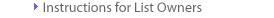 Instructions for List Owners