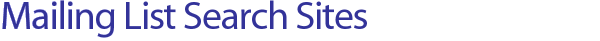 Mailing List Search Sites