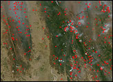 Widespread Fires in Southeast Asia 