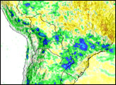 Rain Floods South America