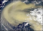 Dust Storm Sweeps from Africa into Atlantic