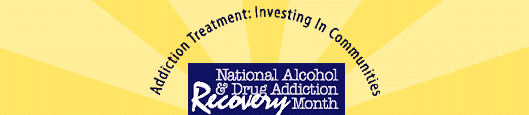 Recovery Month Logo Addiction Treatment: Investing in Communities