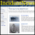 Screenshot of the Incident News home page.