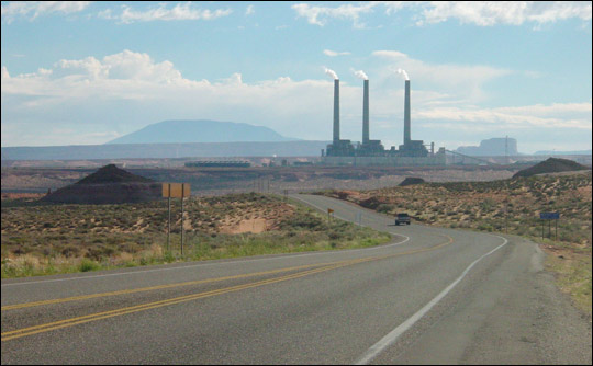 Photograph of the Navajo power plant, Page, Arizona