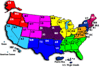 Map of the United States showing OSHA Regions