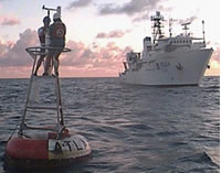 photo of moored buoy