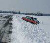 Car stranded in snow