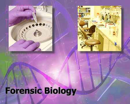 Forensic Biology Intro Image (Laboratory counter and Centrifuge)