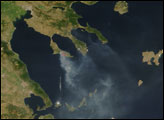 Smoke Over the Aegean Sea