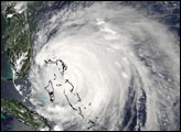 Hurricane Frances over the Bahamas