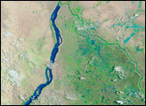 Flooding along the White Nile, Sudan