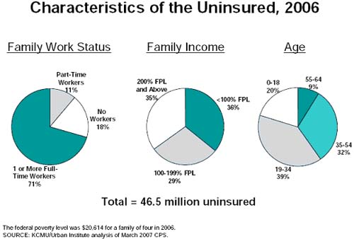Characteristics of the Uninsured, 2006
