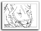 Lion  coloring page