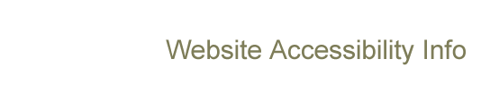 Website Accessibility Info