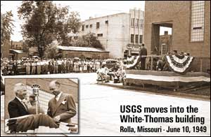 USGS moves into the White-Thomas building 1949