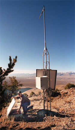 Photo of seismic monitoring station