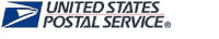 U.S. Postal Service logo with a hyperlink to the U.S. Postal Service website.