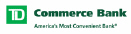 TD Commerce Bank: America's Most Convenient Bank  with a hyperlink to the TD Commerce Bank website.