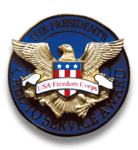 Picture of Blue  President's Volunteer Service Award Pin