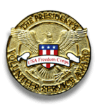 Picture of Gold President's Volunteer Service Award Pin