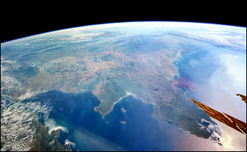 Space Shuttle Photograph of Coastal France
