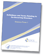 Cover of Definitions and Terms Relating to Co-Occurring Disorders - click to view cover