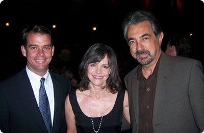 photo of Terry L. Cline (SAMHSA Administrator), Sally field (actor), and Joe Mantegna (actor)