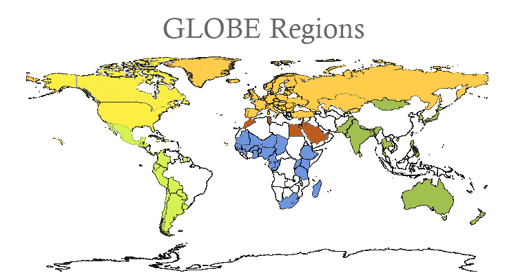 GLOBE Regions Map